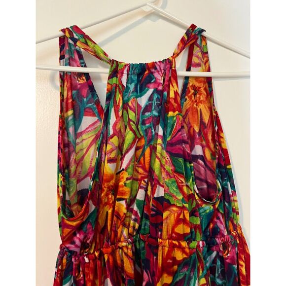 Lauren Ralph Lauren Women's Tropicalcore Beachy Multicolored Racerback Dress XS - Picture 4 of 4